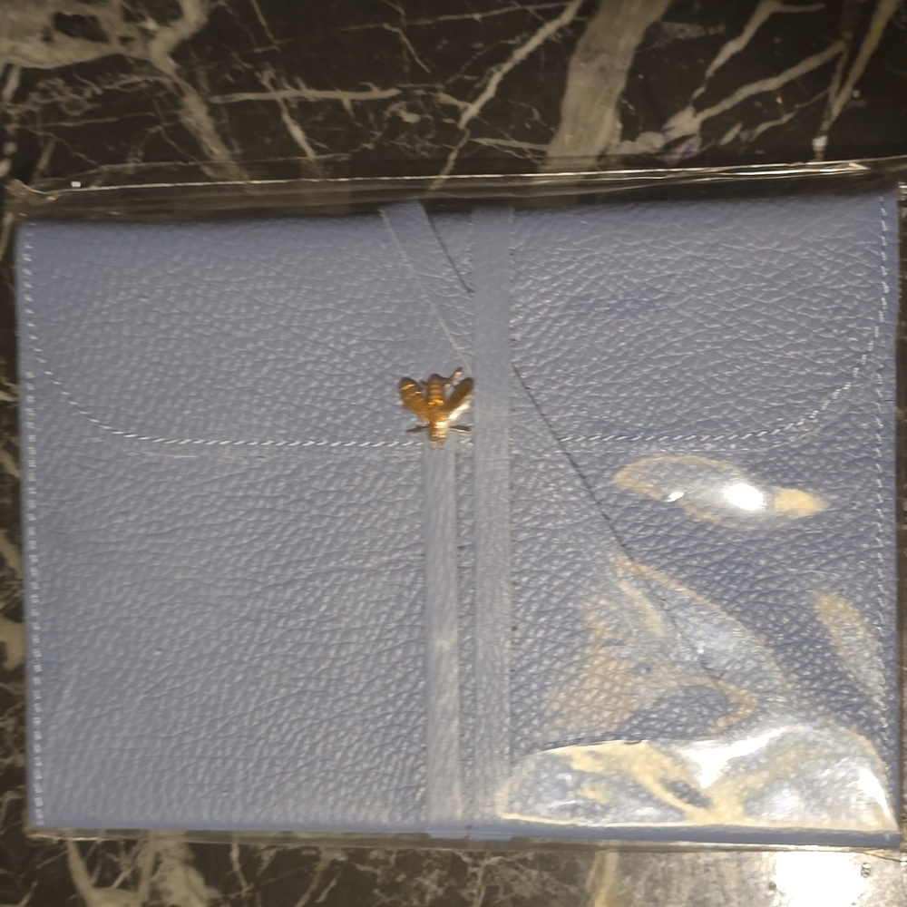 ❤️BUY 2 GET 1 FREE Avio Leather Journal with lace,Brass Bee ornament,IVORY edges - Picture 9 of 9